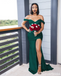 Mismatched Dark Green Mermaid Cheap Bridesmaid Dresses Online, WG1083