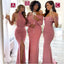 Mismatched Dusty Rose Mermaid Cheap Long Bridesmaid Dresses,WG1120