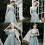 Mismatched Green A-line Cheap Long Bridesmaid Dresses Online,WG1080