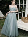 Mismatched Green A-line Cheap Long Bridesmaid Dresses Online,WG1080