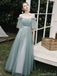 Mismatched Green A-line Cheap Long Bridesmaid Dresses Online,WG1080