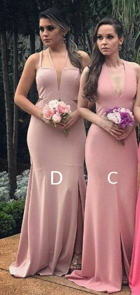 Mismatched Long Mermaid Sexy Cheap Bridesmaid Dresses Online, WG572