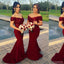 Mismatched Long Red Sequin Mermaid Bridesmaid Dresses, Cheap Custom 2018 Bridesmaid Dresses, Cheap Bridesmaid Gown, WG402