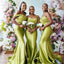 Mismatched Mint Green Mermaid Cheap Long Bridesmaid Dresses Online,WG1096