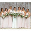 Mismatched Pale Pink Chiffon Long Bridesmaid Dresses Online, Cheap Bridesmaids Dresses, WG711