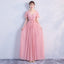 Mismatched Pink Chiffon Cheap Bridesmaid Dresses Online,WG755