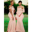 Mismatched Pink Mermaid Cheap Long Bridesmaid Dresses Online,WG1477