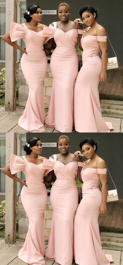 Mismatched Unique Mermaid Cheap Long Cheap Bridesmaid Dresses Online, WG638