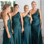 Teal Mermaid One Shoulder Cheap Long Bridesmaid Dresses Online,WG984