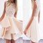 New Arrival lace unique style lovely cheap graduation school homecoming prom dress,BD0026