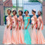 Newest Mermaid Off Shoulder Cheap Long Bridesmaid Dresses,WG1331