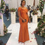 Newest Orange Mermaid Cheap Long Bridesmaid Dresses,WG1444