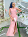 Newest Pink Mermaid Cheap Long Bridesmaid Dresses Online,WG1457