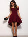 Off Shoulder Burgundy Cheap 2018 Homecoming Dresses Under 100, CM396