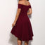 Off Shoulder Burgundy Cheap 2018 Homecoming Dresses Under 100, CM396