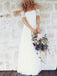 Off Shoulder Casual Cheap Ivory Lace Wedding Dresses Online, WD361