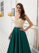 Off Shoulder Emerald Green Beaded Evening Prom Dresses, Evening Party Prom Dresses, 12079