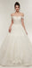 Off Shoulder Lace A-line Cheap Wedding Dresses Online, Unique Bridal Dresses, WD568