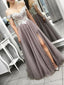 Off Shoulder Lace Grey Cheap Long Evening Prom Dresses, Custom Sweet16 Dresses, 18418