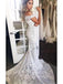 Off Shoulder Lace Mermaid Wedding Dresses, Cheap Wedding Gown, WD685