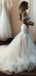 Off Shoulder Lace Mermaid Wedding Dresses Online, Cheap Beach Bridal Dresses, WD473