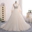Off Shoulder Long Sleeve Lace Wedding Bridal Dresses, Custom Made Wedding Dresses, Affordable Wedding Bridal Gowns, WD242