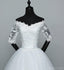 Off Shoulder Long Sleeves Ball Gown Cheap Wedding Dresses Online, Cheap Bridal Dresses, WD497