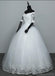 Off Shoulder Long Sleeves Ball Gown Cheap Wedding Dresses Online, Cheap Bridal Dresses, WD497