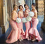 Off Shoulder Mermaid Long Bridesmaid Dresses Online, Cheap Bridesmaids Dresses, WG710