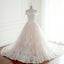 Off Shoulder Short Sleeve Lace A line Wedding Bridal Dresses, Affordable Custom Made Wedding Bridal Dresses, WD271