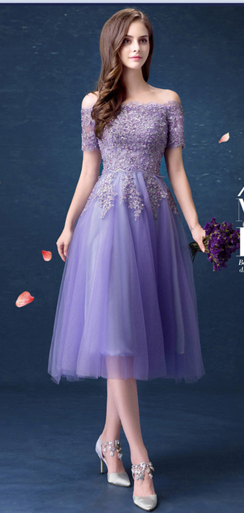 Off Shoulder Short Sleeves Homecoming Dresses,Cheap Short Prom Dresses,CM932