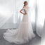 Off Shoulder Simple A-line Scoop Cheap Wedding Dresses Online, Cheap Bridal Dresses, WD573