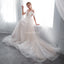 Off Shoulder Simple A-line Scoop Cheap Wedding Dresses Online, Cheap Bridal Dresses, WD573