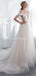 Off Shoulder Simple A-line Scoop Cheap Wedding Dresses Online, Cheap Bridal Dresses, WD573