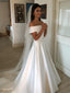 Off Shoulder Simple Cheap Wedding Dresses Online, Cheap Bridal Dresses, WD629