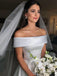 Off Shoulder Simple Cheap Wedding Dresses Online, Cheap Bridal Dresses, WD629