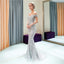 Off Shoulder Sparkly Heavily Beaded Mermaid Evening Prom Dresses, Evening Party Prom Dresses, 12034