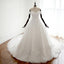 Off Shoulder Sweetheart A-line Lace Long Custom Cheap Wedding Bridal Dresses, WD299