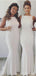 Off White Mermaid Floor Length Cheap Bridesmaid Dresses Online, WG556