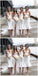 Off White Short Mermaid Straps Cheap Bridesmaid Dresses Online, WG670