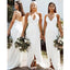 Off White Spaghetti Straps  Long Bridesmaid Dresses Online, Cheap Bridesmaids Dresses, WG728