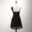 One Shoulder Black Homecoming Prom Dresses, Affordable Short Party Corset Back Prom Dresses, Perfect Homecoming Dresses, CM230