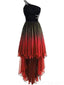 One Shoulder Ombre Chiffon Cheap Homecoming Dresses Online, Cheap Short Prom Dresses, CM787