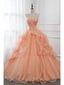 Orange A-line Sweetheart Long Prom Dresses Online, Evening Party Dresses,12495