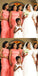 Orange Mermaid Jewel Cheap Long Bridesmaid Dresses Online,WG1392