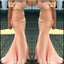 Orange Mermaid Off Shoulder Cheap Long Bridesmaid Dresses Online,WG1014
