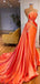 Orange Mermaid Sweetheart Cheap Long Prom Dresses,Evening Party Dresses,12703