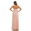 Pink A-line Strapless Sweetheart Cheap Chiffon Long Bridesmaid Dresses,WG1422