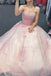 Pink A-line Sweetheart Cheap Long Prom Dresses,Dance Dresses,12713