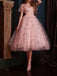 Pink Illusion Short Homecoming Dresses Online, Cheap Short Prom Dresses, CM854